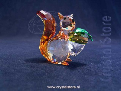 Swarovski Crystal - Idyllia Squirrel and Acorn