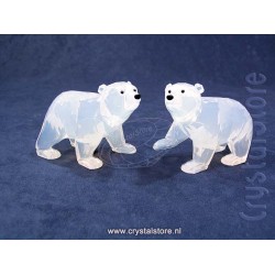 Polar bear cubs White Opal 