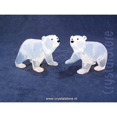 Polar bear cubs White Opal 