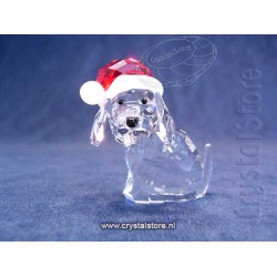 Dog with Santa's Hat