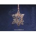 Christmas Ornament Star Gold Tone