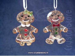 Gingerbread Couple Ornament Set