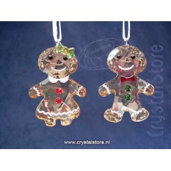Gingerbread Couple Ornament Set