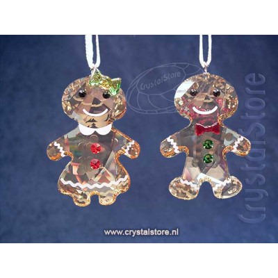 Gingerbread Couple Ornament Set