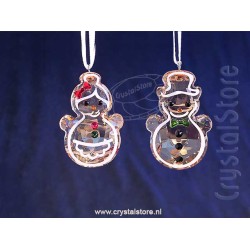 Gingerbread Snowman Couple Ornament