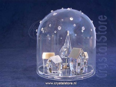 Swarovski Crystal - Holiday Magic Winter Village Bell Jar