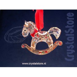 Holiday Cheers Gingerbread Rocking Horse Ornament