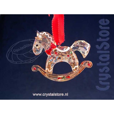 Holiday Cheers Gingerbread Rocking Horse Ornament
