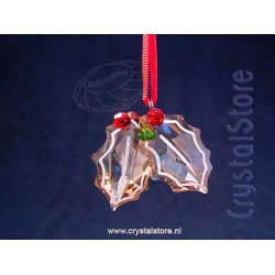 Holiday Cheers - Gingerbread Holly Leaves Ornament