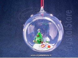 Holiday Cheers Tree and Gifts Ball Ornament
