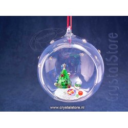 Holiday Cheers Tree and Gifts Ball Ornament