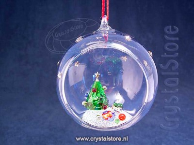 Swarovski Crystal - Holiday Cheers Tree and Gifts Ball Ornament