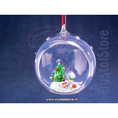 Holiday Cheers Tree and Gifts Ball Ornament