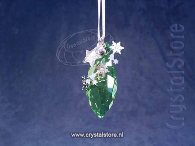 Swarovski Kristal 2012 1144686 Kerstornament Peridot Silver Shade