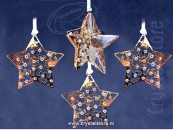 Kerstster Set Star Golden Shadow 