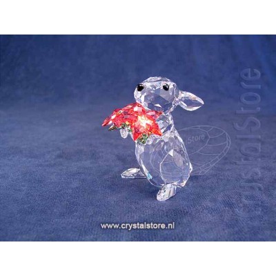 Rabbit  with Poinsettia 