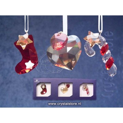 Set Stocking Heart and Candy Cane