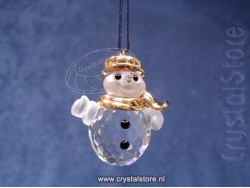 Snowman Gold Trim 