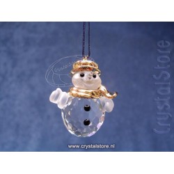 Snowman Gold Trim 