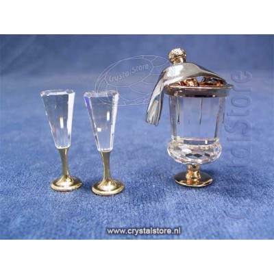Sparkling Wine Cooler / 2 Flutes Gold