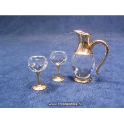 Wine Set 3 Pieces Gold