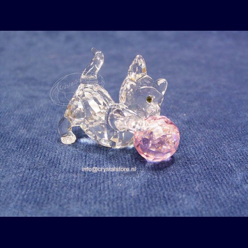 swarovski kitten with ball