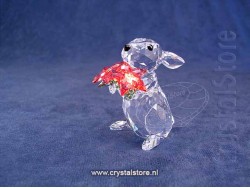 Rabbit  with Poinsettia 