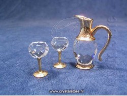 Wine Set 3 Pieces Gold