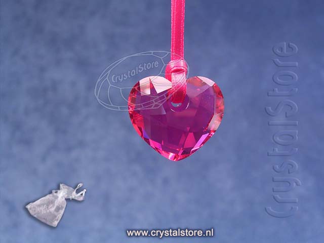 Fuchsia Heart Ornament