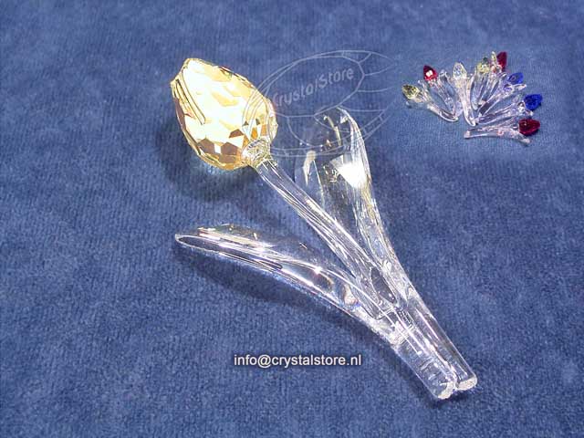 Tulp geel met 9 kleine tulpjes 
